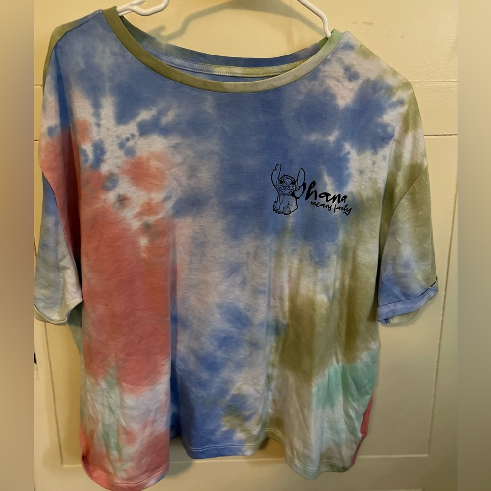 Disney Stitch Tie Dye Crop Top